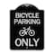Signmission Bicycle Parking Only With Graphic Heavy-Gauge Aluminum Architectural Sign, 24" x 18", BS-1824-24320 A-DES-BS-1824-24320 - alternate 1